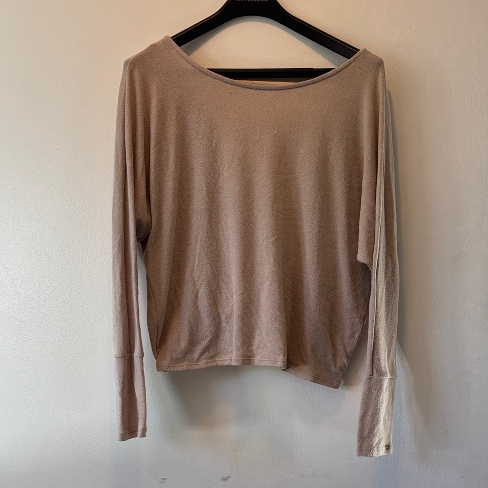 Jolie Women's Taupe Long Sleeve Tee
